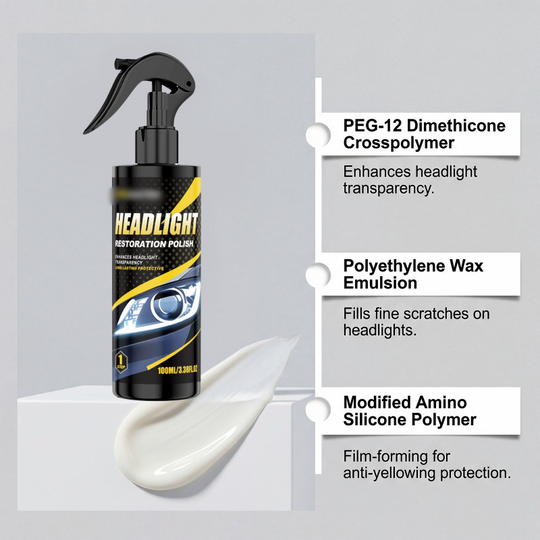 🔥Hot sale -50% OFF🚗 Professional Headlight Polish & Sealant Kit | Restore & Protect Headlights in Minutes(Bonus towel included with every purchase!)