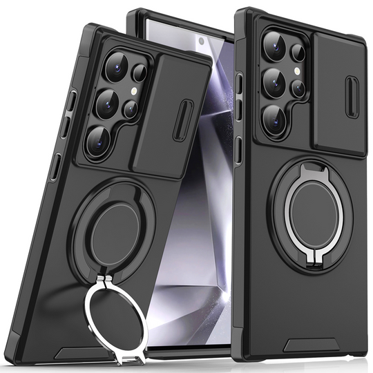 🥳2026 HOT SALE🥳💞50K+ SOLD!🎬🔥3-in-1 Magnetic Case for Samsung – Snap & Go Stand + Raised Camera Guard + Full Protection. Your all-in-one daily shield. 🛡️🧲