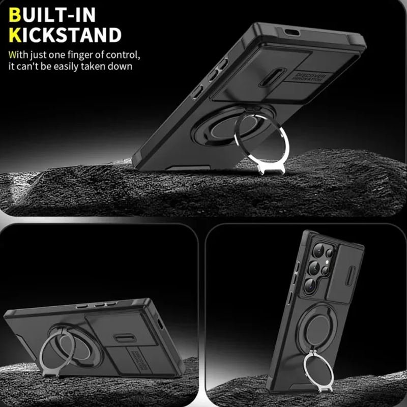 🥳2026 HOT SALE🥳💞50K+ SOLD!🎬🔥3-in-1 Magnetic Case for Samsung – Snap & Go Stand + Raised Camera Guard + Full Protection. Your all-in-one daily shield. 🛡️🧲