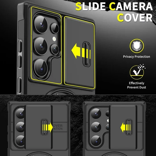 🥳2026 HOT SALE🥳💞50K+ SOLD!🎬🔥3-in-1 Magnetic Case for Samsung – Snap & Go Stand + Raised Camera Guard + Full Protection. Your all-in-one daily shield. 🛡️🧲