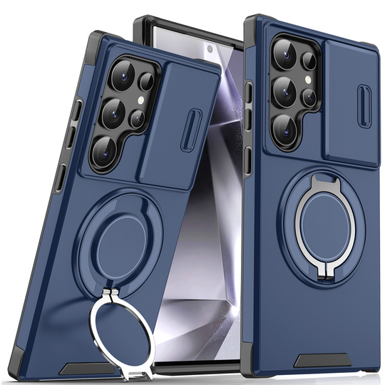 🥳2026 HOT SALE🥳💞50K+ SOLD!🎬🔥3-in-1 Magnetic Case for Samsung – Snap & Go Stand + Raised Camera Guard + Full Protection. Your all-in-one daily shield. 🛡️🧲