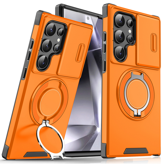 🥳2026 HOT SALE🥳💞50K+ SOLD!🎬🔥3-in-1 Magnetic Case for Samsung – Snap & Go Stand + Raised Camera Guard + Full Protection. Your all-in-one daily shield. 🛡️🧲