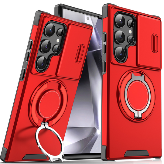🥳2026 HOT SALE🥳💞50K+ SOLD!🎬🔥3-in-1 Magnetic Case for Samsung – Snap & Go Stand + Raised Camera Guard + Full Protection. Your all-in-one daily shield. 🛡️🧲