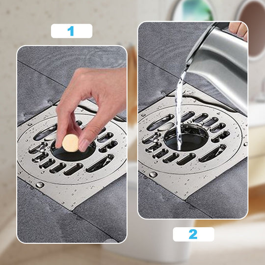 50% OFF Powerful Cleaning Effervescent Tablets for Pipe, Fast Dissolve Hair Grease Clogs, Deodorizing Antibacterial Pipe Cleaner for Sink Toilet Floor Drain