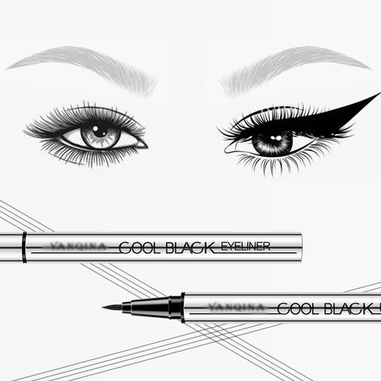 ✨ Waterproof Smudge-Proof Eyeliner – 24HR Intense Black Precision!
