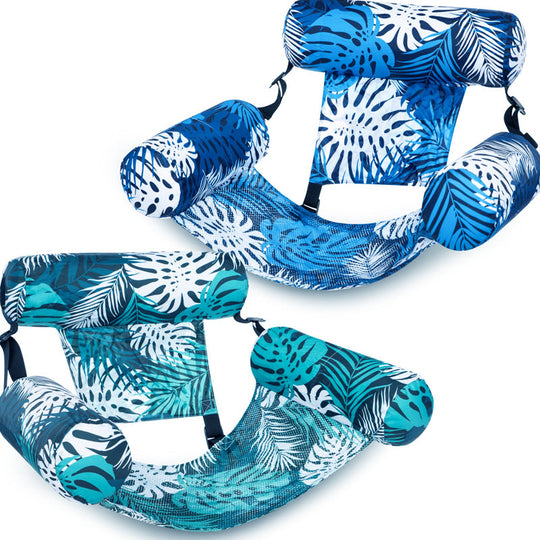 🏊Free Air Pump Included! 💺 Inflatable Floating Chair – Comfortable, Stable & Perfect for Relaxing on the Water 🌊