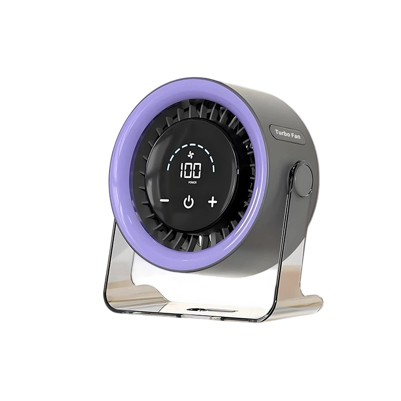 [Heatwave Essential] Desk Fan with LED Display USB Powered Portable 100 Speeds 120' Tilt Quiet Long Battery Life Oscillating Table Fan for Bedroom Office Home Camping