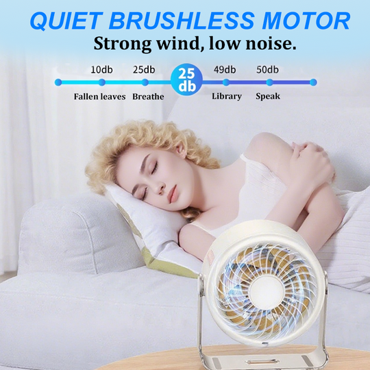 [Heatwave Essential] Desk Fan with LED Display USB Powered Portable 100 Speeds 120' Tilt Quiet Long Battery Life Oscillating Table Fan for Bedroom Office Home Camping