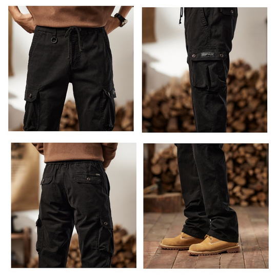 👖 40% OFF NOW! 🛠️ Men's Cotton Cargo Tactical Pants – Multi-Pocket, Reinforced Construction & Adjustable Waist