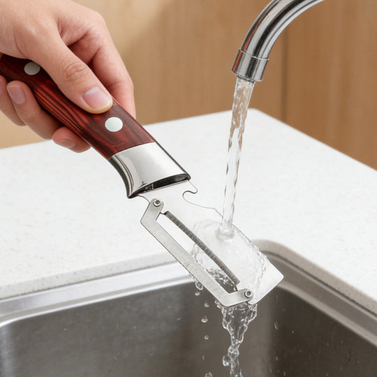 📢📢40% OFF !! ⏰ Thickened Stainless Steel Multi-Peeler – Heavy-Duty, Wide Blade, Bottle Opener 🍺