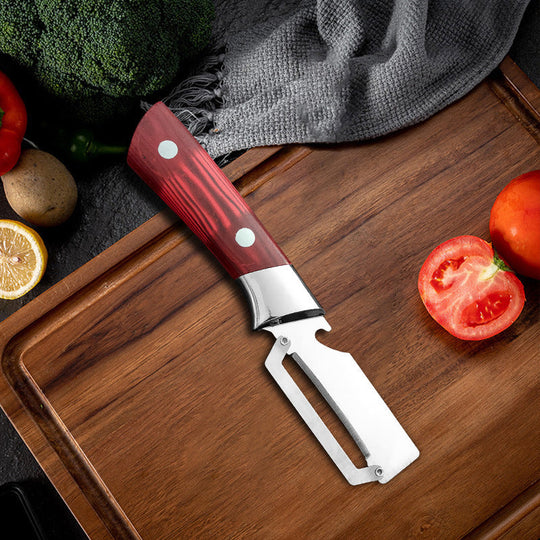 📢📢40% OFF !! ⏰ Thickened Stainless Steel Multi-Peeler – Heavy-Duty, Wide Blade, Bottle Opener 🍺