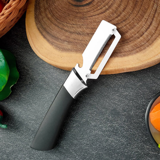 📢📢40% OFF !! ⏰ Thickened Stainless Steel Multi-Peeler – Heavy-Duty, Wide Blade, Bottle Opener 🍺