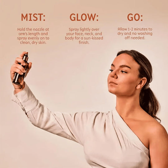 Hydrating Self-Tanning Mist for a Natural Glow