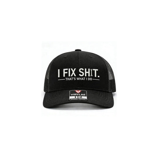 🧢 50% OFF NOW! 🛠️ "I Fix Shit" Embroidered Trucker Hat – Funny Mechanic Design, Breathable Mesh & Perfect for Workshop or Garage 🚗