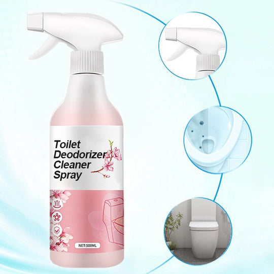 🚽 Toilet Deodorizer Cleaner Spray – Sparkle in Seconds, Fresh All Day! ✨💧 Strong decontamination + lasting fragrance – your toilet’s new best friend. 🌸💪