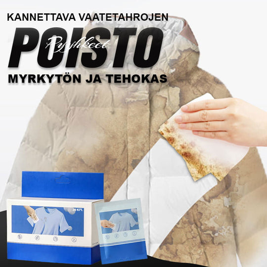 🏆Buy More Save More🎁Portable Clothing Stain Remover Wipes