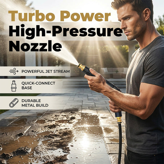 🚀HOT SALE 40% OFF - High-Pressure Direct Spray Water Nozzle - Wash at Home, Save Big! 🔥💦