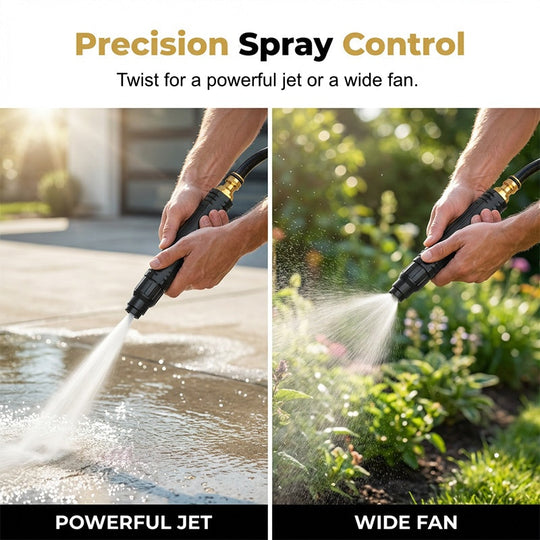🚀HOT SALE 40% OFF - High-Pressure Direct Spray Water Nozzle - Wash at Home, Save Big! 🔥💦