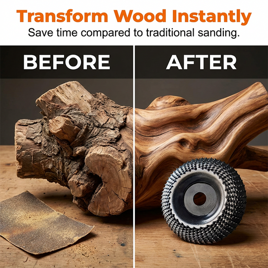 🔥50% OFF! Wood shaping disc for angle grinder – rapid removal, ultra durable. Perfect for carving & DIY! 50K+ sold! 🔧✨