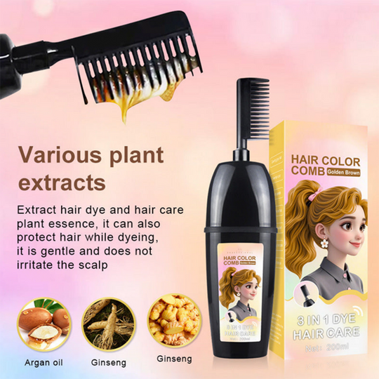 🔥Last Day Sale 35% OFF!🎉3-in-1 Hair Dye Comb