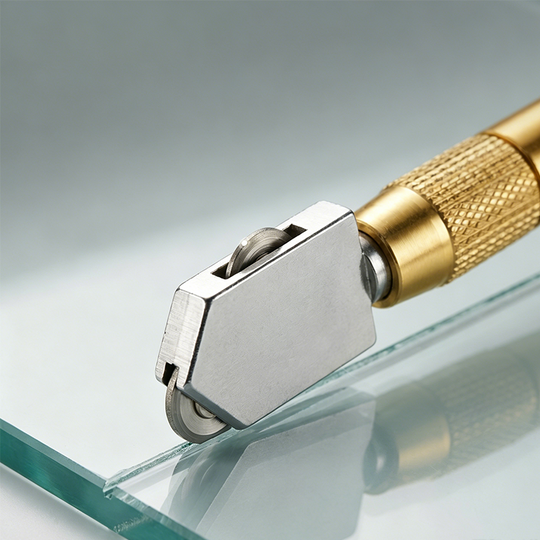 🏠 LIMITED-TIME 50% OFF! ✨Professional pen-style glass cutter – Carbide wheel, ergonomic grip, and precise cutting – perfect for mirrors, windows, or glass art