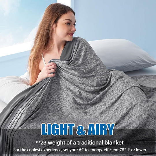 🏆LAST DAY SALE 40% OFF!!💕Smart Cooling Blanket❄️ Lightweight • Breathable • For Hot Sleepers & Night Sweats 😴