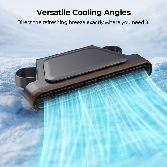 BreezGo™ Car Seat Fan 🌬️ – 3-Speed Rechargeable Clip-On Fan with 3000mAh Battery 🔋 | USB-C Charging ⚡ for Cars 🚗, Golf Buggies 🛺 & Campervans 🏕️