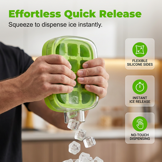 2-in-1 Ice Cube Maker Water Bottle Built-In Ice Tray, Food-Grade Silicone, Bpa-Free. Make Ice & Store Water In One Bottle – Ideal For Gym, Office & Travel! ‍♂