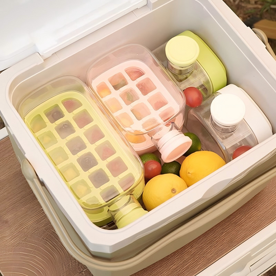 2-in-1 Ice Cube Maker Water Bottle Built-In Ice Tray, Food-Grade Silicone, Bpa-Free. Make Ice & Store Water In One Bottle – Ideal For Gym, Office & Travel! ‍♂