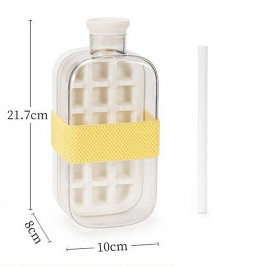 2-in-1 Ice Cube Maker Water Bottle Built-In Ice Tray, Food-Grade Silicone, Bpa-Free. Make Ice & Store Water In One Bottle – Ideal For Gym, Office & Travel! ‍♂