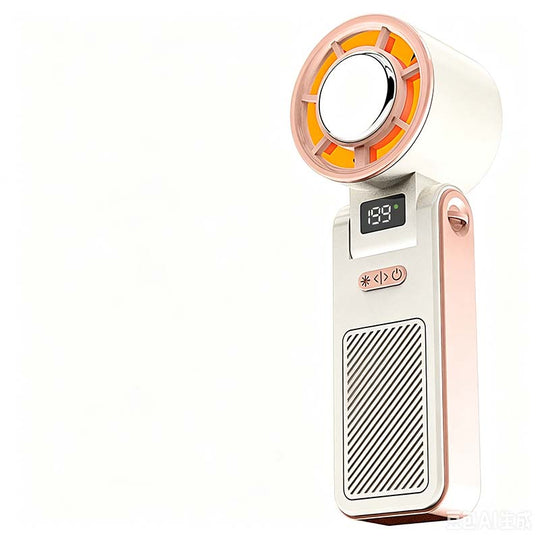 Foldable Handheld Cooling Fan with LED Display