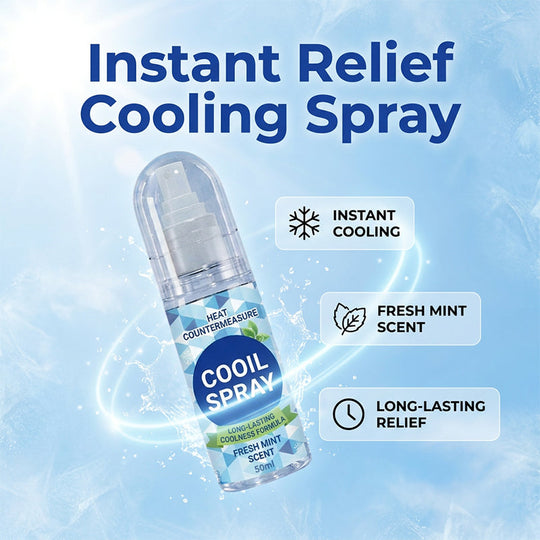 🥳2026 HOT SALE🥳💞50K+ SOLD!❄️💨 Long‑Lasting Cooling Spray – Instant icy blast, minty fresh. Beat the heat in seconds. Perfect for summer days & workouts! 🌞🧊