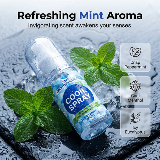 🥳2026 HOT SALE🥳💞50K+ SOLD!❄️💨 Long‑Lasting Cooling Spray – Instant icy blast, minty fresh. Beat the heat in seconds. Perfect for summer days & workouts! 🌞🧊