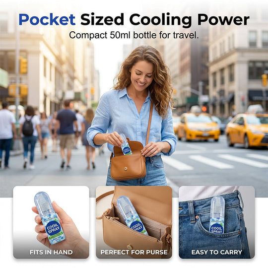 🥳2026 HOT SALE🥳💞50K+ SOLD!❄️💨 Long‑Lasting Cooling Spray – Instant icy blast, minty fresh. Beat the heat in seconds. Perfect for summer days & workouts! 🌞🧊