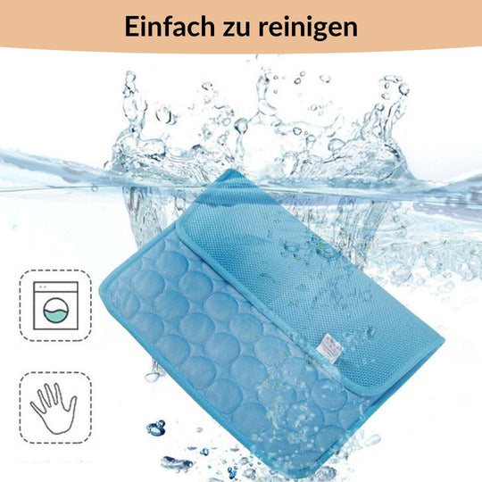 💥As low as £9.9! ❄️Give your furry friend a cool summer!🧊Pet Cooling Ice Silk Mat – Summer Cooling Pet Bed Pad for Dogs and Cats, Breathable Washable Sleeping Cushion for Indoor and Outdoor Use, Lightweight Cooling Crate and Sofa Pet Mat