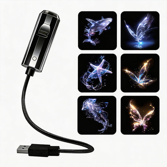 USB Galaxy & Moon Projector Night Light
