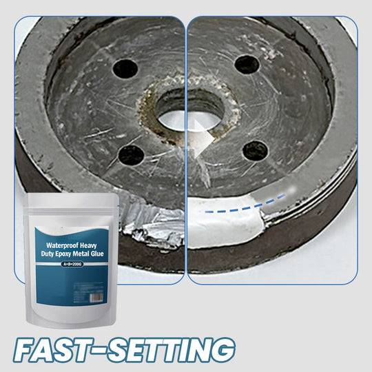 Heavy Duty Waterproof Epoxy Metal Glue | Fast-Setting Adhesive for Metal, Wood, Stone & Ceramic Repair