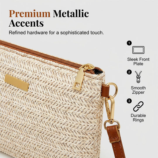 ⏳Time-Limited Special⏰Women's Woven Straw Shoulder Clutch Bag👜