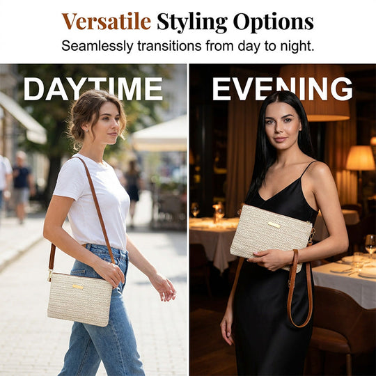 ⏳Time-Limited Special⏰Women's Woven Straw Shoulder Clutch Bag👜