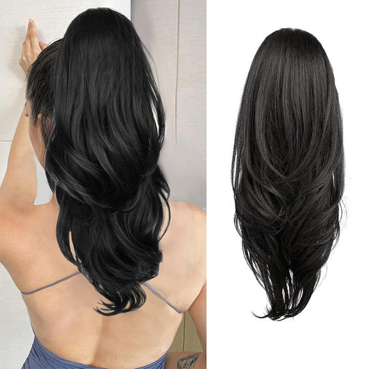 ⚽️🏆️World Cup Sale:50% OFF🎉70K+ SOLD! 🥳🌸Multi-Layered High Ponytail Wig