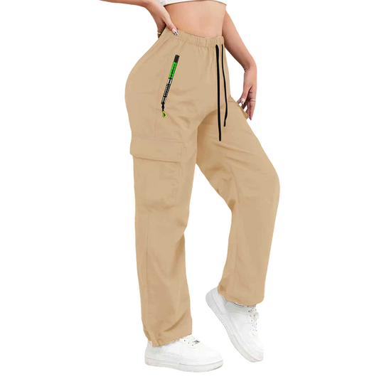 👖⏳LAST DAY SALE ONLY ￡14.99!!💥 Women's Multi-Cargo Pants with Pockets – Loose Fit, Drawstring Waist, Breathable ✨