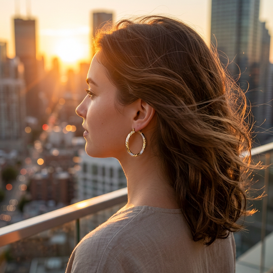 💫 60% OFF! ✨ Women's Elegant Twisted Hoop Earrings – Stylish Spiral Design, Lightweight Comfort & Premium Finish – Versatile Accessory for Daily Wear & Special Occasions 💍
