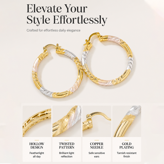 💫 60% OFF! ✨ Women's Elegant Twisted Hoop Earrings – Stylish Spiral Design, Lightweight Comfort & Premium Finish – Versatile Accessory for Daily Wear & Special Occasions 💍