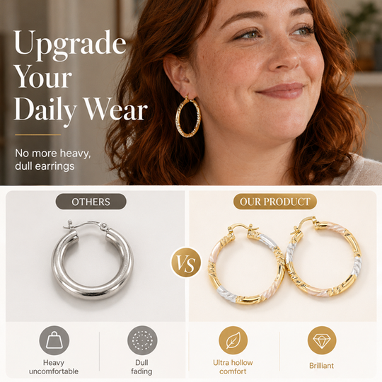 💫 60% OFF! ✨ Women's Elegant Twisted Hoop Earrings – Stylish Spiral Design, Lightweight Comfort & Premium Finish – Versatile Accessory for Daily Wear & Special Occasions 💍