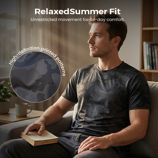 🏃‍♂️ 30% OFF NOW! 🌲 Men's Quick Dry Camo Sports T-Shirt – Moisture Wicking & Active Fit – Train in Style 💪