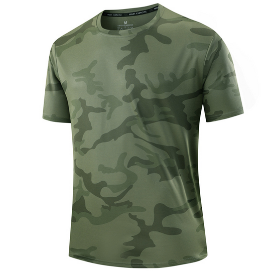 🏃‍♂️ 30% OFF NOW! 🌲 Men's Quick Dry Camo Sports T-Shirt – Moisture Wicking & Active Fit – Train in Style 💪