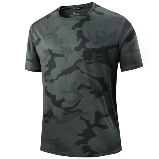 🏃‍♂️ 30% OFF NOW! 🌲 Men's Quick Dry Camo Sports T-Shirt – Moisture Wicking & Active Fit – Train in Style 💪