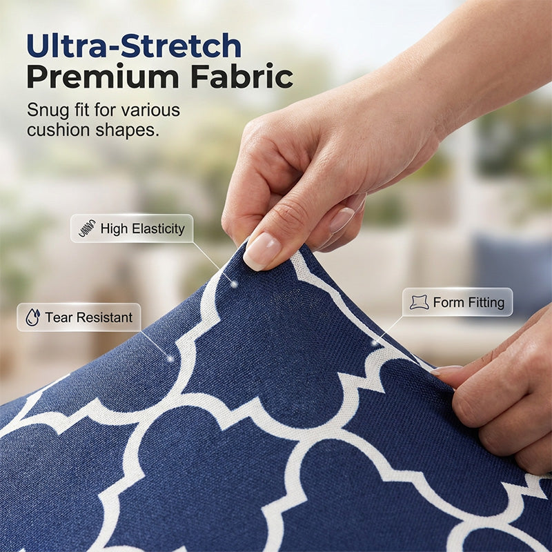 Patio Sofa Cushion Cover – Stretch, Water-Resistant