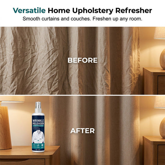 Instant wrinkle release – no iron, travel-ready, static-free & fresh.
