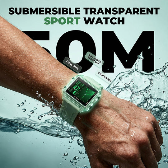 🎁2026 New Arrivals 50% OFF💥Water‑Resistant Transparent Digital Watch – Sleek, Practical, Daily‑ready ✨